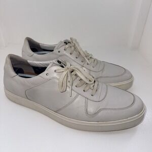 Clarks Calderon Speed White Leather Sneakers Men's Size 13 Lace Up Casual Shoes